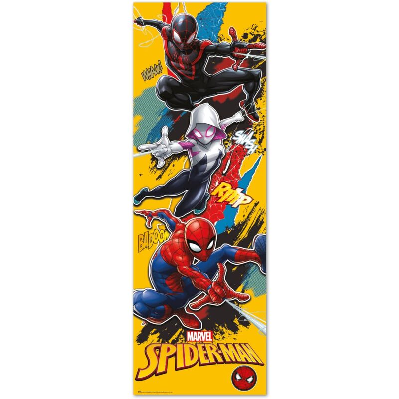 Image of Poster da Porta Marvel Spiderman Poster da parete Spiderman 53 x 158 cm, Poster da muro con carta lucida e incorniciabile, Spiderman Gadget - Grupo