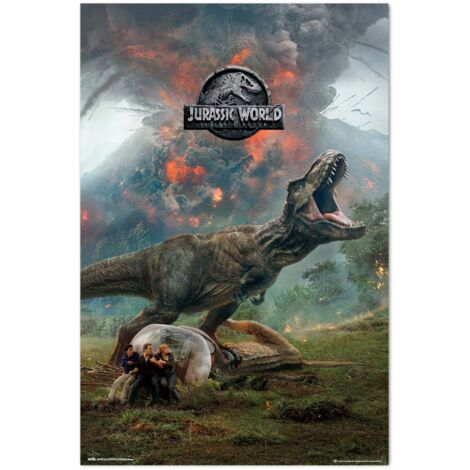 Grupo Erik Póster Jurassic World - Lamina decorativa Jurassic World/Producto con licencia oficial