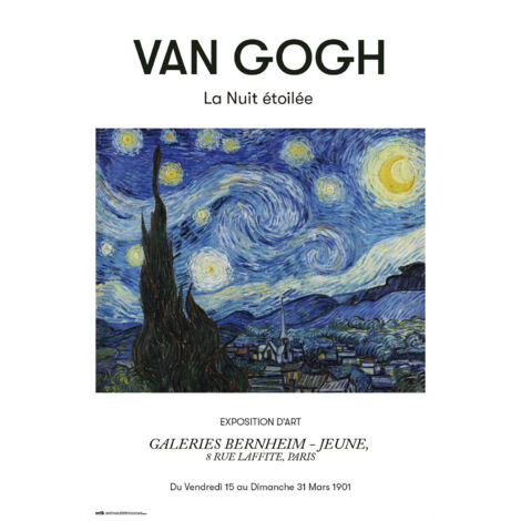 Grupo Erik: Poster Van Gogh - Notte Stellata Poster da parete Van Gogh, 61x91,5cm, carta lucida Poster da muro, incorniciabile, decorazione casa Poster camera da letto,poster impressionismo