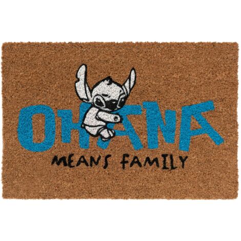 Grupo Erik Zerbino Disney Stitch Ohana, Fabbricato con una Base in PVC Antiscivolo, 40x60 cm
