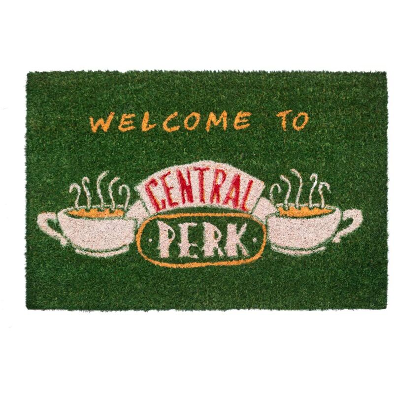 Grupo Erik - Zerbino Ingresso Casa Friends, Central Perk Fabbricato con una Base in pvc Antiscivolo, 40x60 cm