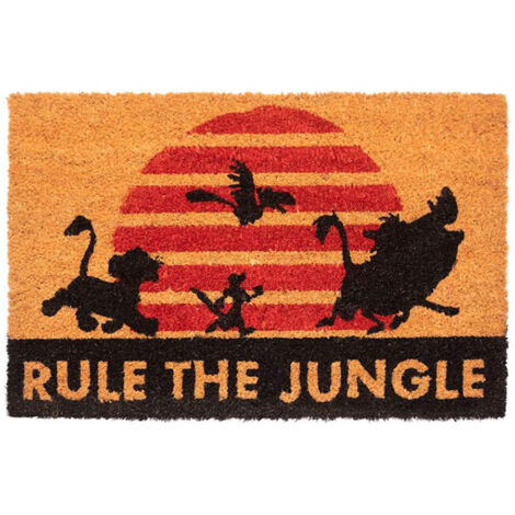 Grupo Erik Zerbino Ingresso Casa Il Re Leone, Rule the Jungle, Fabbricato in Fibra di Cocco e con una Base in PVC Antiscivolo, 40x60 cm