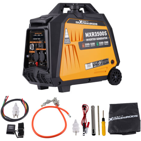 gruppi elettrogeni inverter 3500W Benzina GPL Dual Fuel generatore di corrente Inverter Power con contatore digitale MaXpeedingrods