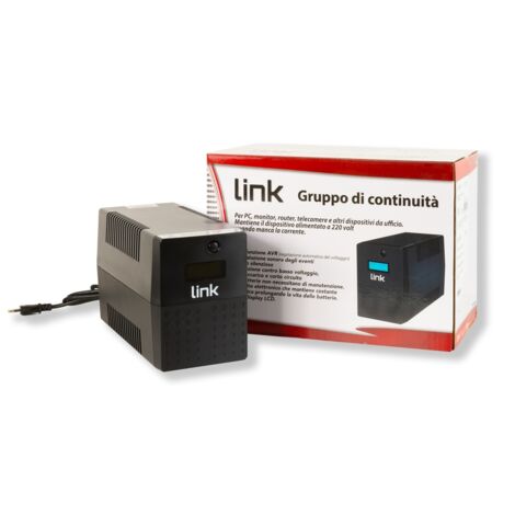 Gruppo di continuità Link GRUPPO DI CONTINUITA' 1000VA/600W LINE INTERACTIVE CON 4 PRESE CON DISPLAY