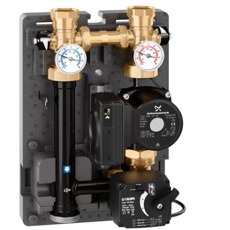 Gruppo di regolazione motorizzato (230V) per impianti di riscaldamento, DN 32. Caleffi 167662HE2  Nero