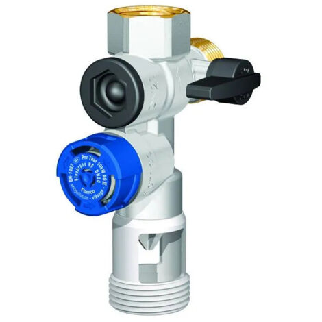 Gruppo di sicurezza FLAMCO 20x27: flusso diritto, connessione verticale