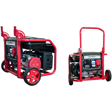 Gruppo elettrogeno/Generatore di corrente 2800W - 220/380V avviamento elettrico carrellato