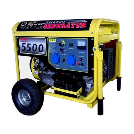 Gruppo elettrogeno/Generatore di corrente 5500W - 220V avviamento elettrico con ruote