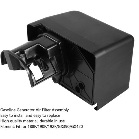 Gruppo filtro aria di ricambio per generatore con motore a benzina, adatto per modelli 188F, 190F, 192F, GX390 e GX420.