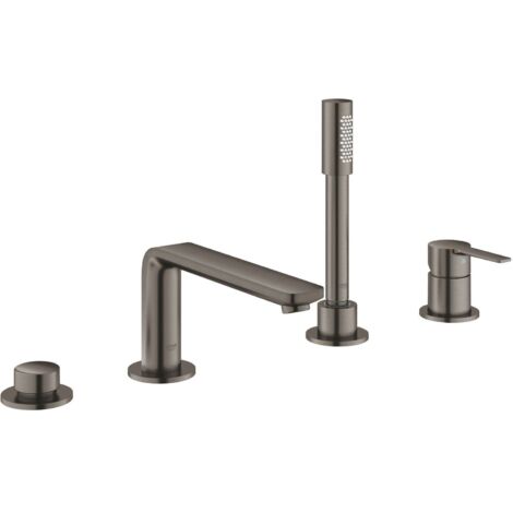 Gruppo miscelatore vasca Grohe 4L LINEAR EH con freno a mano. Sena ha grafite spazzolata