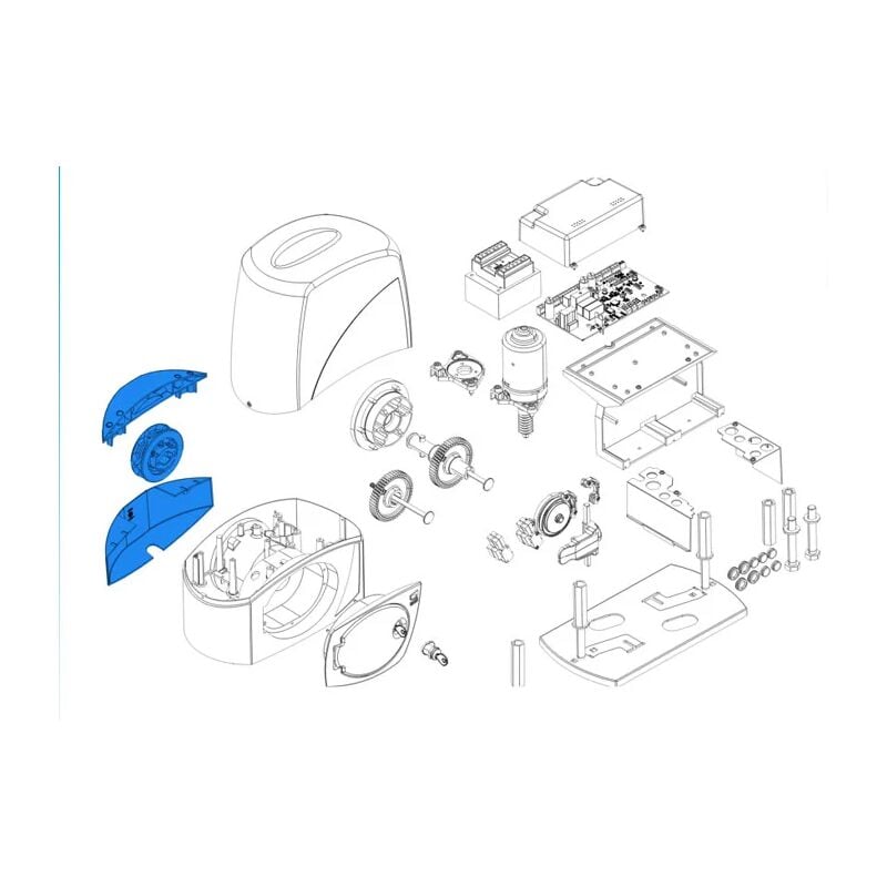 Pièce détachée originale groupe transmission chaîne bx-243c 119ribx055 - Came
