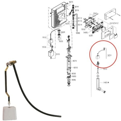 GIUSEPPE TIRINNANZI Gruppo valvola completo attacco centrale Pucci PUCC9251