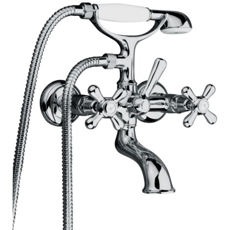 PAINI FRANCE Gruppo vasca esterno con set doccia Paini Liberty 17CR100 Cromo