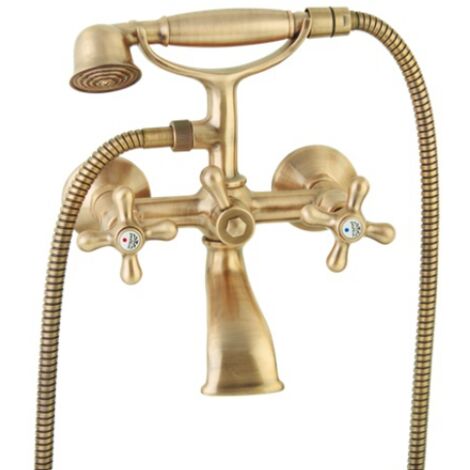 Gruppo vasca esterno lusso con deviatore bronzato Paffoni serie Iris IRV023BR  Ottone - Bronzato