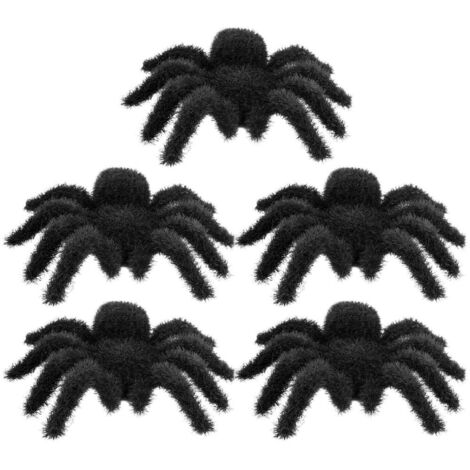 gruselige, haarige Spinnenfiguren für Halloween-Dekorationen im Innen- und Außenbereich
