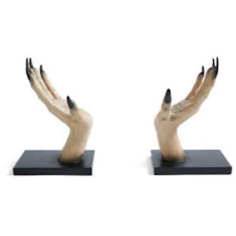 Gruseliger Buchständer in Form einer Hexenhand, Horror-Bardekoration aus Kunstharz, Party- und Heimdekoration