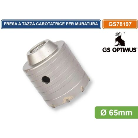 GS OPTIMUS GS78197 FRESA PERFORATRICE A TAZZA Ø 65MM M22 PER PIETRA CEMENTO CALCESTRUZZO