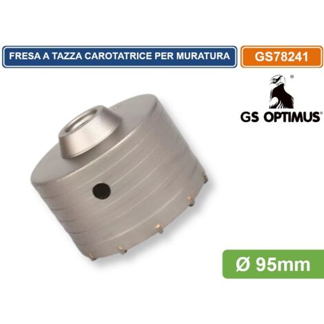 GS OPTIMUS GS78241 FRESA PERFORATRICE A TAZZA Ø 95MM M22 PER PIETRA CEMENTO CALCESTRUZZO