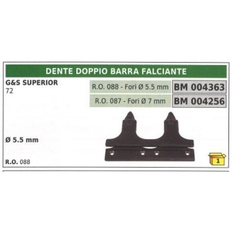 G&S superior 72 Ø 7mm double barre de coupe