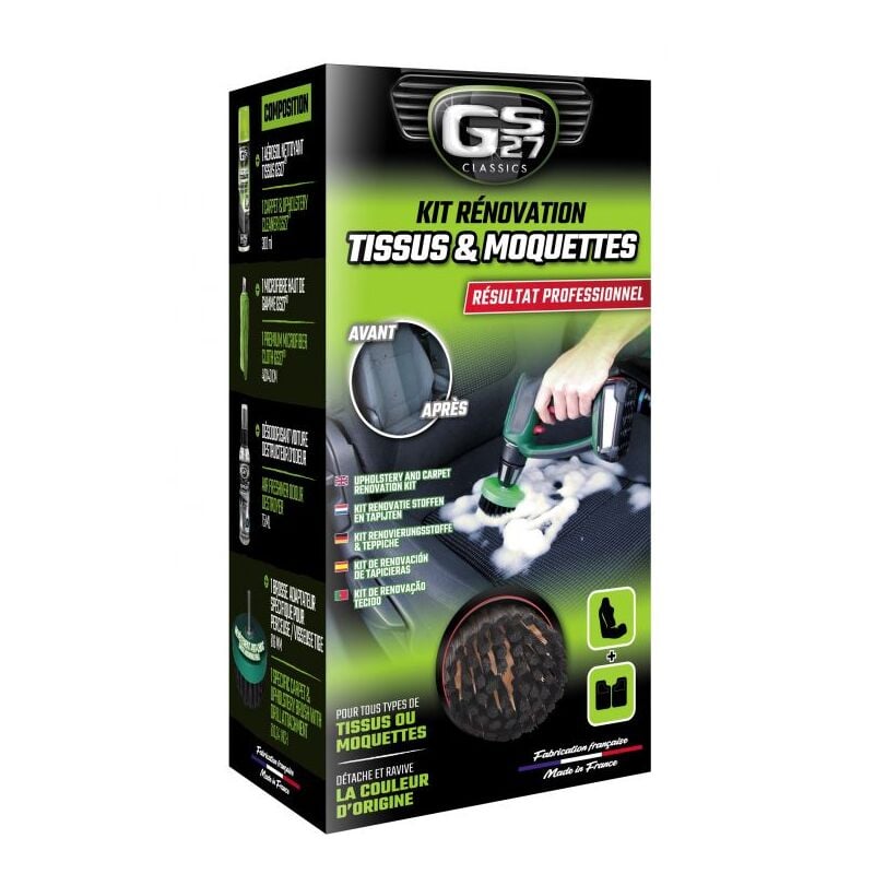 Gs27 - Kit de rénovation tissus et moquettes - CL162030 - Ce produit de marque est neuf.