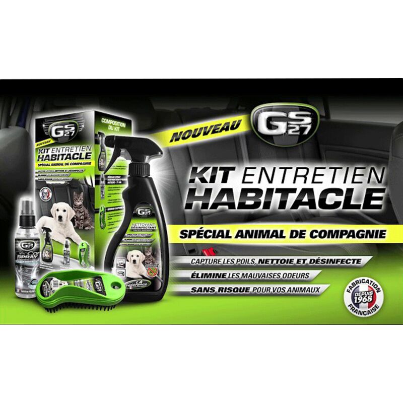 Gs27 - Kit entretien habitacle animal de compagnie