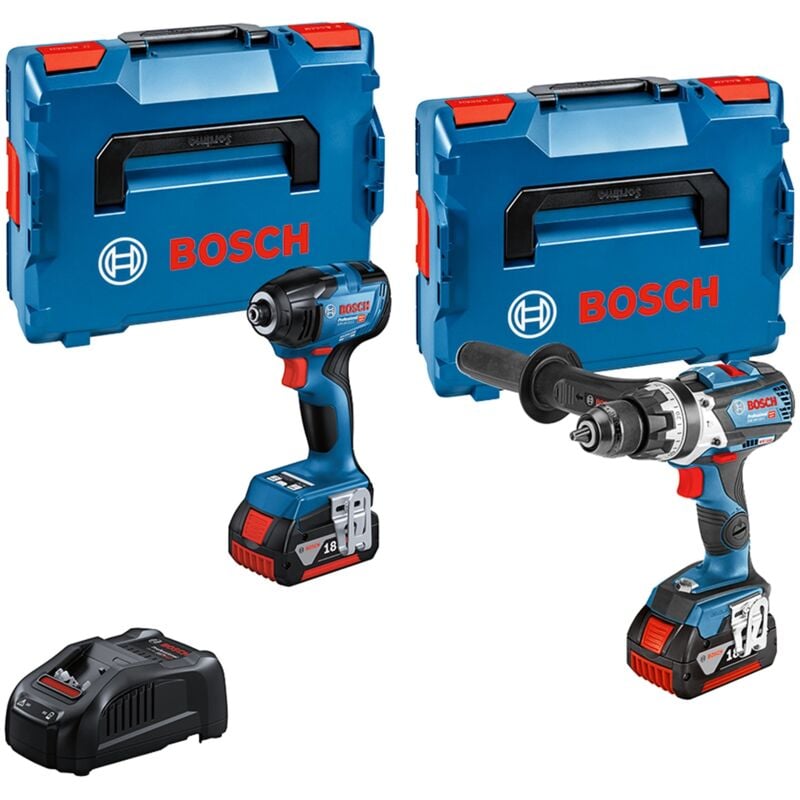 Combo Kit Bosch GSB 10C + GDR 210C 18V 5Ah