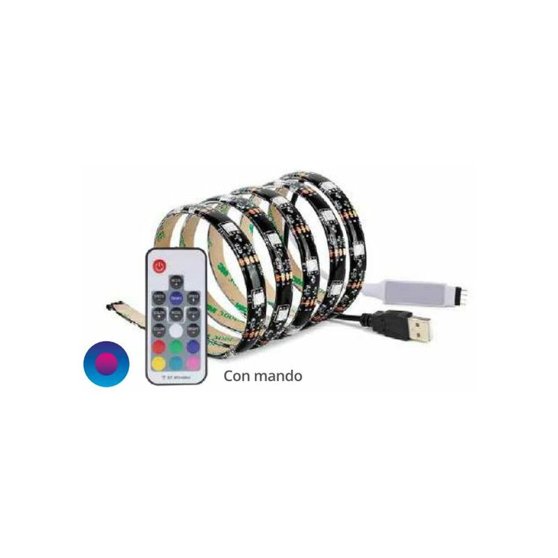 

001504516 | Tira de LED USB 2x0,5M para TV 7.2W/M IP44 RGB - GSC