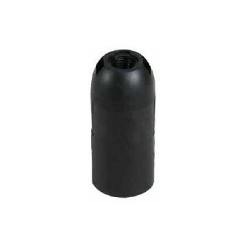 GSC - 101530001 Portalampada semplice in termoplastica E14 Nero