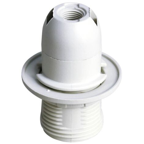 GSC 101530002  Portalámparas termoplástico semiroscado E14 Blanco