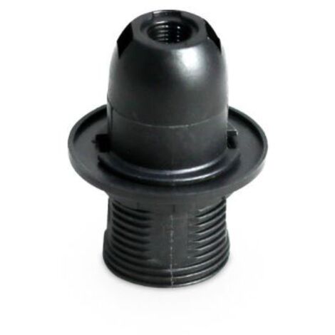GSC 101530003  Portalampada semifilettato in termoplastica E14 Nero
