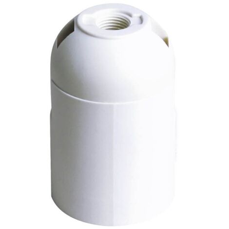 GSC 101530004  Portalámparas termoplástico liso E27 Blanco