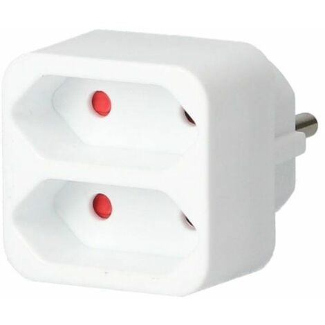 GSC 103000013 Conector doble salida plano 1100W 2.5A