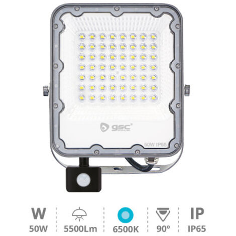 GSC 202610004 Proyector aluminio con sensor 50W 6500K IP65 Gris