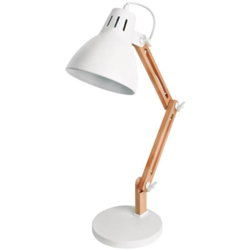 GSC - 204200029 Lampada da tavolo bianca Hamu E27