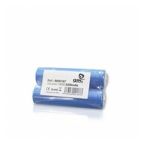 GSC – Batterie rechargeable 2x18650 2200mAh – Accu lithium-ion haute capacité – Performance durable pour appareils électroniques – Charge rapide