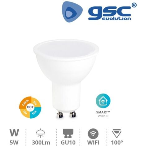 GSC Bombilla inteligente dicroica 5W GU10 2700-6500K
