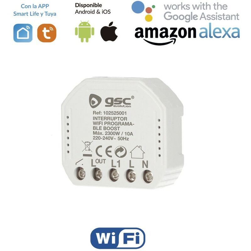 

Interruptor wifi programable Boost - Blanco