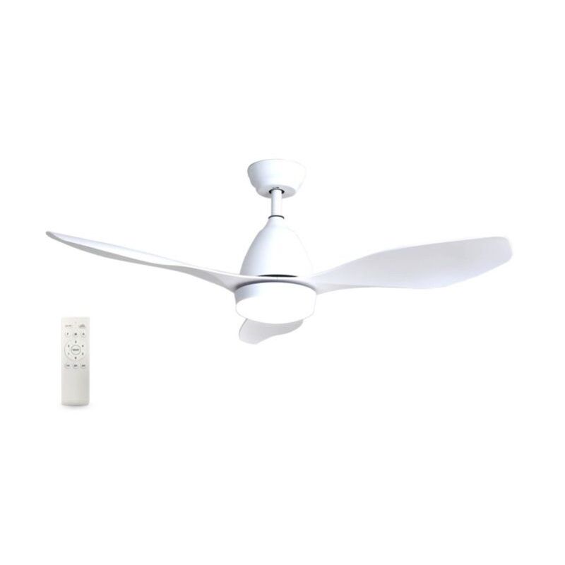 

GSC - Ventilador de techo inteligente wifi con mando 48' 3000K motor DC 3 aspas Blanco 300020000