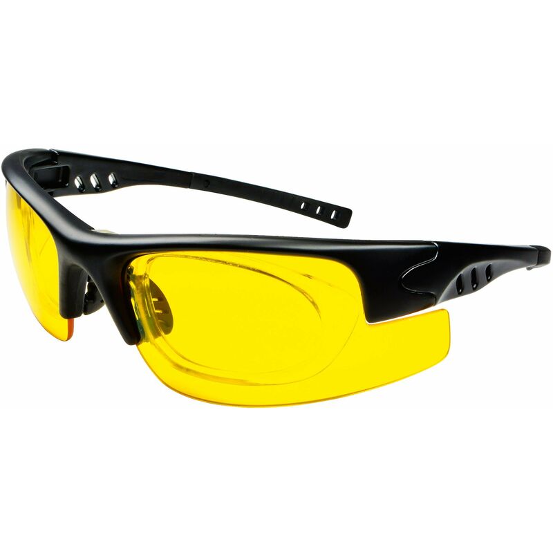 Image of Giallo Vetro Schermo di Protezione Occhiali con clip on cornice per chi porta gli occhiali – occhiali occhiali protezione per computer – Filtra 95%