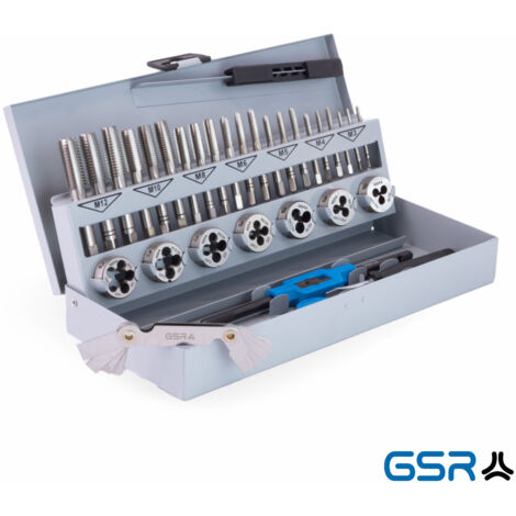 GSR 00708070 Gewindeschneidsatz 32teilig HSS-G metrisch M3 - M12