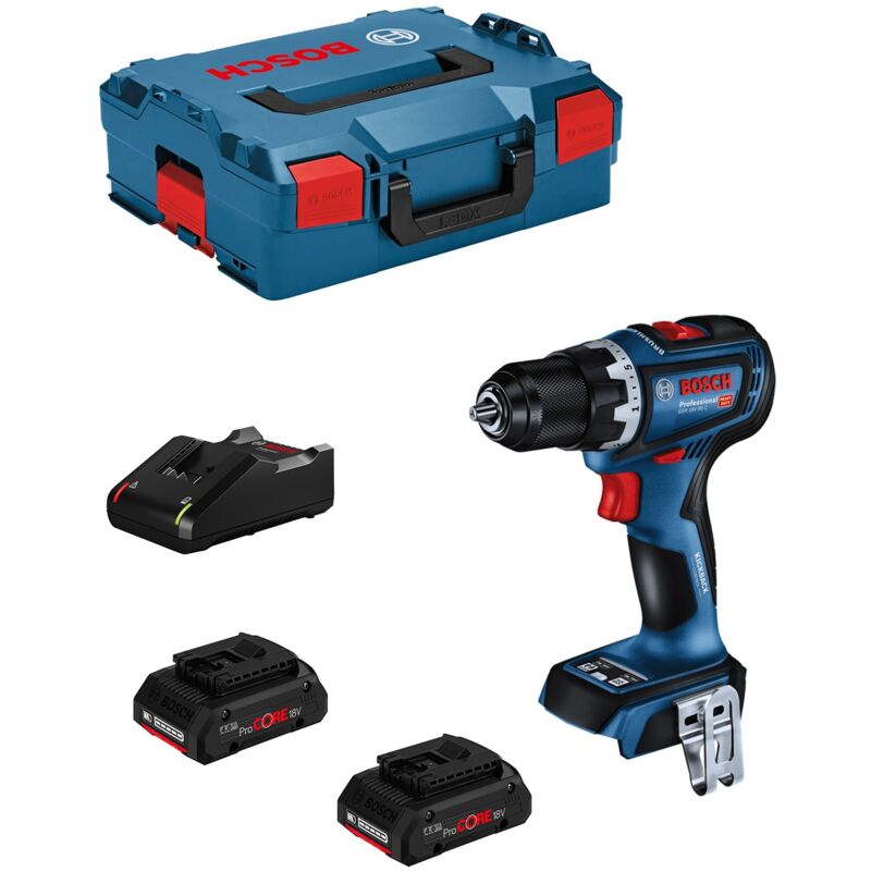 Drill Driver bosch gsr 18V-90 c (2 x 4,0 Ah ProCORE + GAL18V-40 + L-Boxx 136)