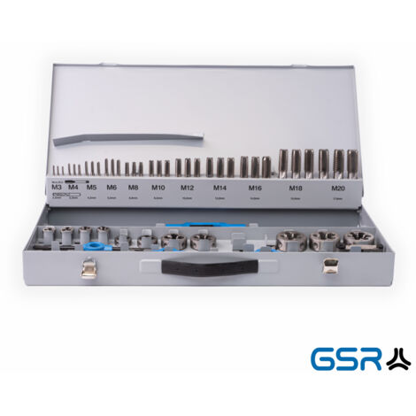 GSR Gewindeschneidsortiment 56tlg. M3-M20 HSS