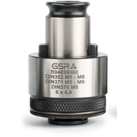 GSR-Schnellwechseleinsatz für Hand-und Maschinengewindebohrer SWE 6x4,9 DIN352/DIN371 für DIN352 M5-