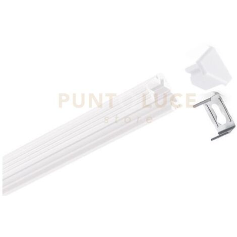 GSTP22- PROFILO IN ALLUMINIO SEZIONABILE ANGOLARE PARETE/SOFFITTO PIU DIFFUSORE  COLORE BIANCO MT2