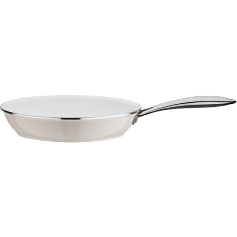 GSW 167451 Ceramica Color Bianco Padella o, Coperchio, 28 cm, Alluminio, Crema/Bianco, 50 x 29,5 x 5,7 cm