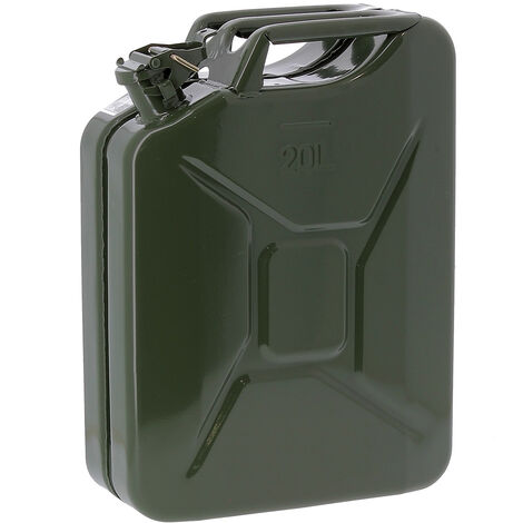 Gt Garden – Jerrican en métal 20 litres – Traitement anti-rouille – Goupille de verrouillage – Grande poignée pour transport sécurisé
