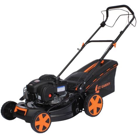Gt Garden – Tondeuse thermique tractée 125 cm³ – Moteur Briggs & Stratton 1.75 kW – Largeur de coupe 46 cm – Bac de ramassage 60L