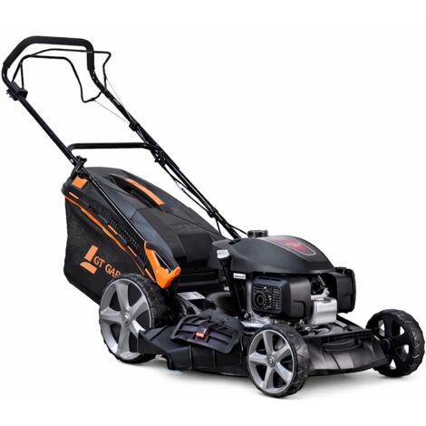 Gt Garden – Tondeuse thermique tractée 170 cm³ – Moteur HONDA 4 temps – Largeur de coupe 51 cm – Bac de ramassage 65 litres – Pour surfaces jusqu'à 2000 m²