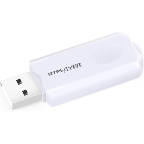 GT Lynck1 Bluetooth USB 5.0 sans Fil Dongle pour Ordinateur Portable Connexion Chaise Gaming Enceinte Bluetooth Casque Compatible avec Windows 10/8 /7 /Vista/XP