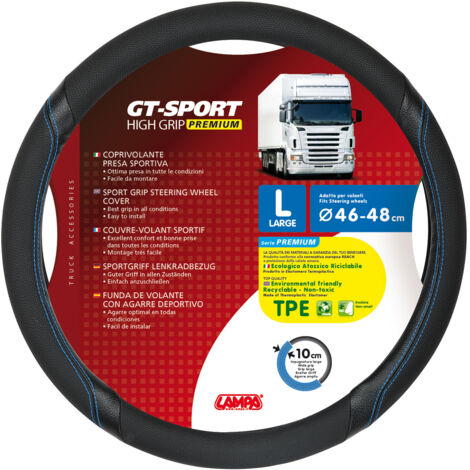 Gt-Sport, Coprivolante In Skeentex - L - D.46/48 Cm - Nero/Blu